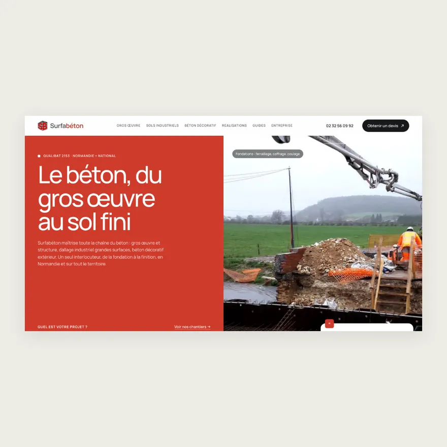 Aperçu du projet Surfabéton